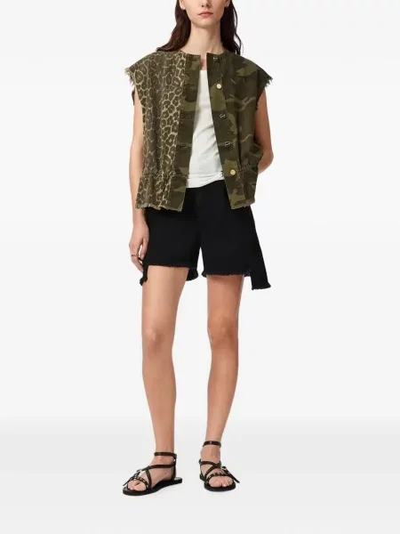 Vestă Allsaints cu imagine cu model leopard verde