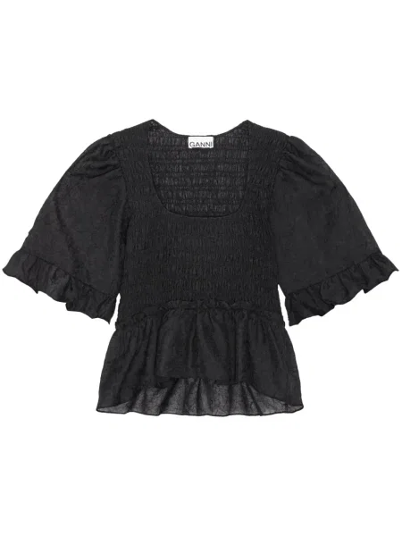 Bluză Ganni negru