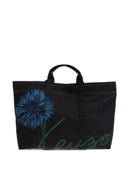 Geantă Kenzo cu model floral negru