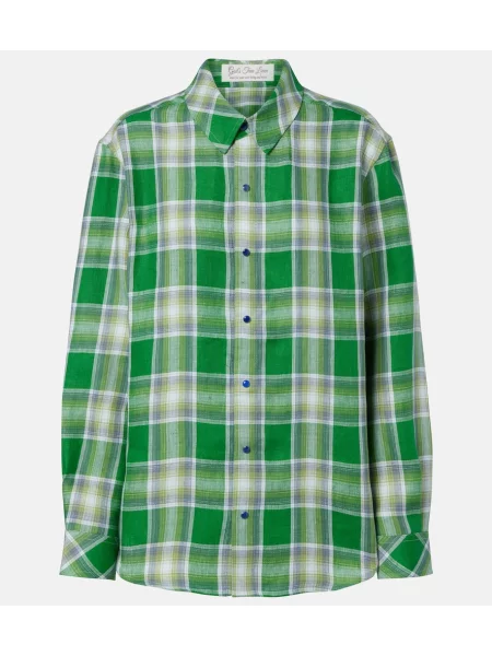 Cămașă God's True Cashmere de in verde