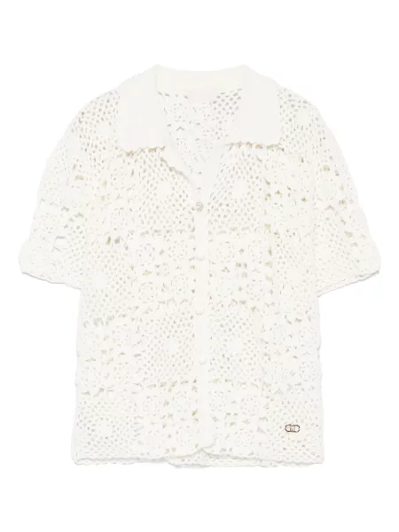 Dzianinowy kardigan Liu Jo biały