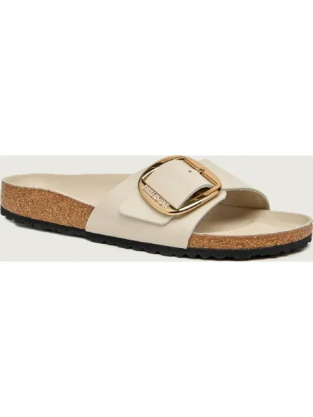 Papucs Birkenstock Madrid Big Buckle Hex Ekru bézs