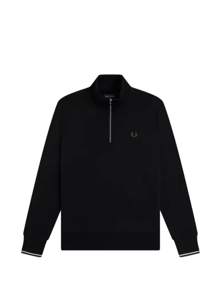 Пуловер Fred Perry бродиран черно