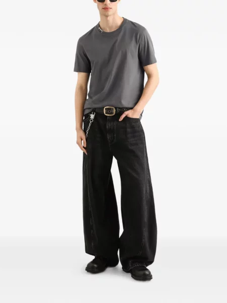 Tricou Dolce & Gabbana din jerseu gri