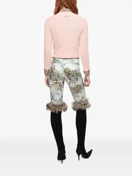 Pulover Acne Studios din cașmir roz