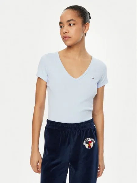 Majica Tommy Jeans modra