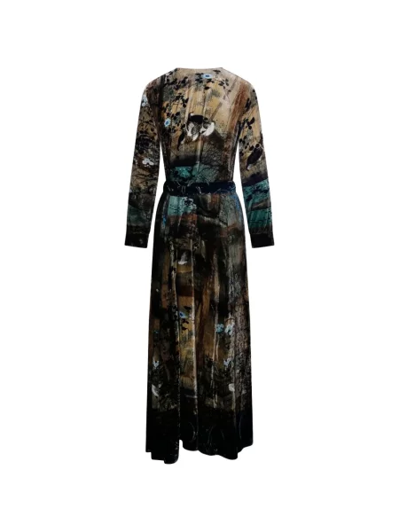 Rochie maxi Pierre-louis Mascia cu imagine albastru