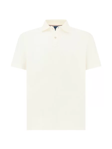 Tricou polo Paul & Shark alb