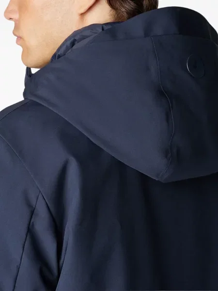 Palton Save The Duck cu glugă albastru