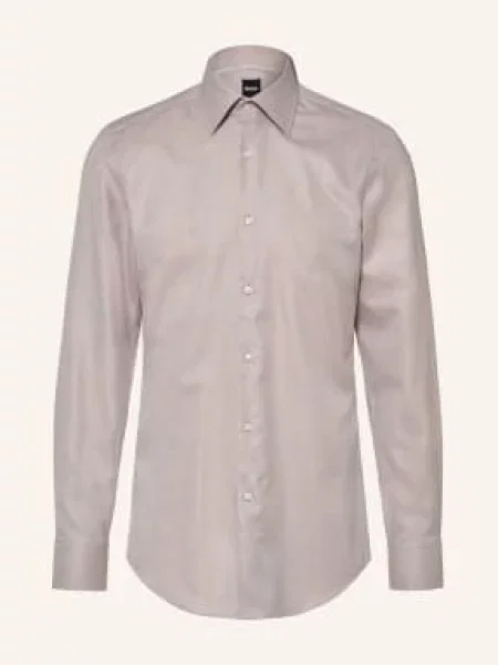 Boss Košile Hank Slim Fit béžová