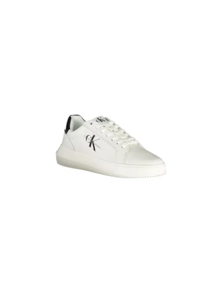 Trampki Calvin Klein Jeans z nadrukiem casual sznurowane białe