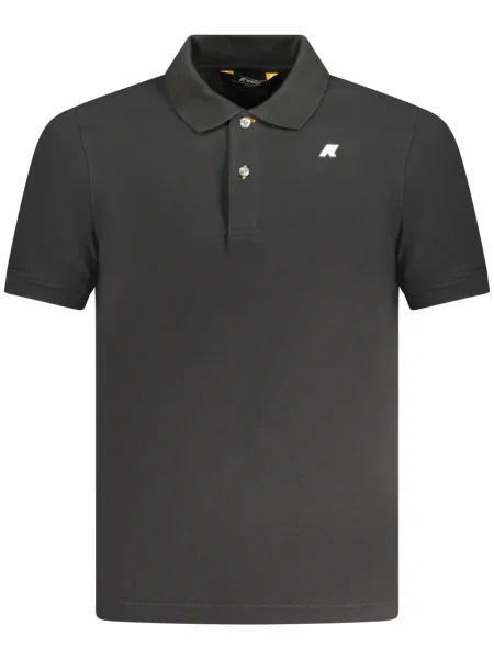 Polo K-way cu mâneci scurte negru