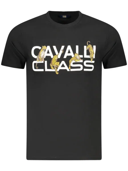 Tricou Cavalli Class scurt negru