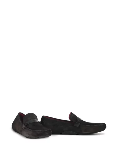 Pantofi loafer Ferragamo din piele de căprioară maro