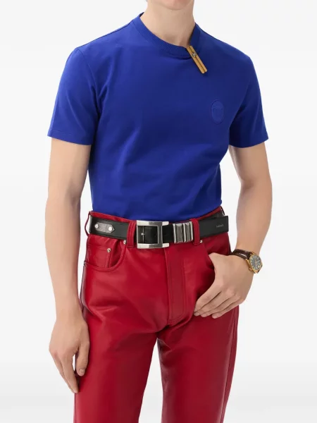 Tricou Versace din jerseu albastru