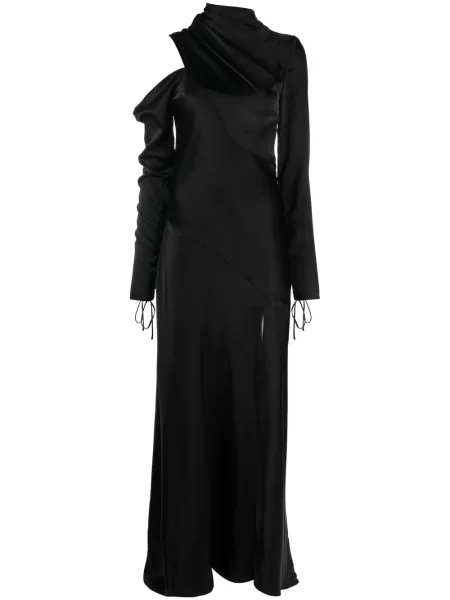 Satynowa sukienka V:pm Atelier czarna