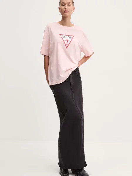 Футболка Guess Jeans рожевий