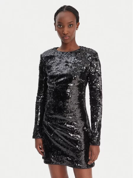 Guess Cocktail obleka črna