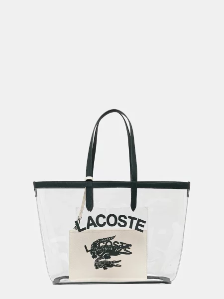Lacoste geantă alb