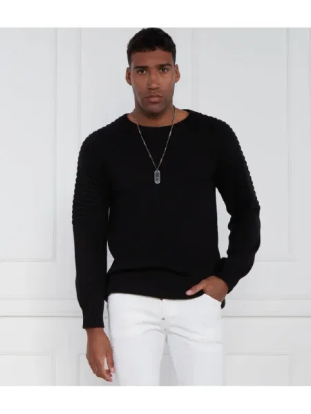 Les Hommes De lână pulover negru