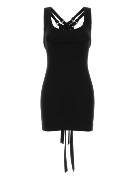 Rochie The Attico din jerseu de costum negru