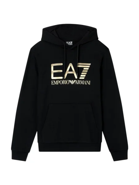 Férfi Emporio Armani Train Logo Series Big Logo kapucnis pulcsi fekete. Méret: XL fekete