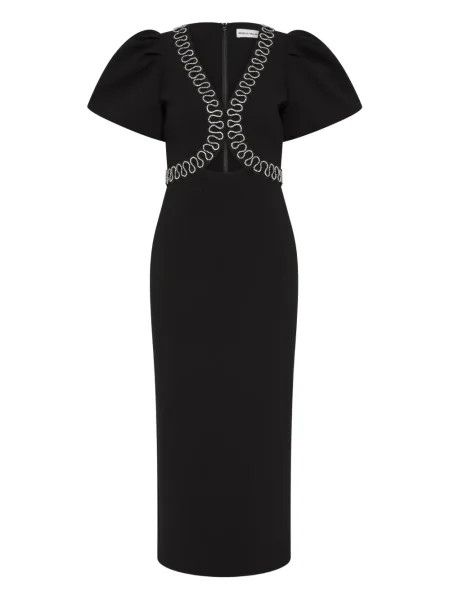 Rochie midi Rebecca Vallance până la genunchi de costum negru