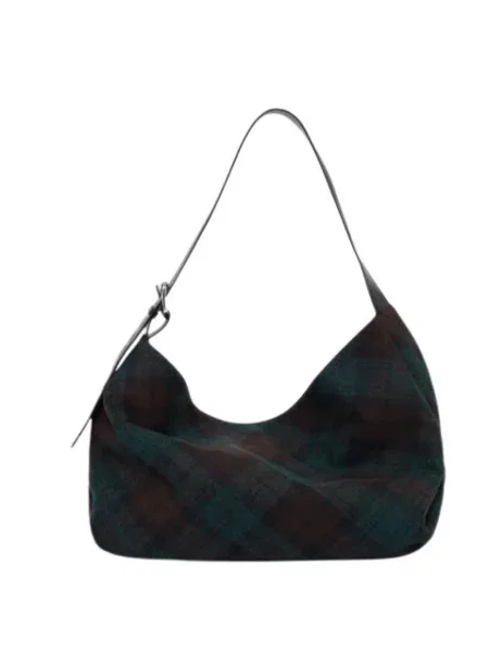 Duża torebka Vivienne Westwood wełniana zielona