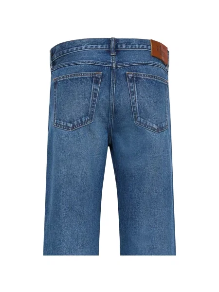 Blugi drepți Calvin Klein Jeans albastru