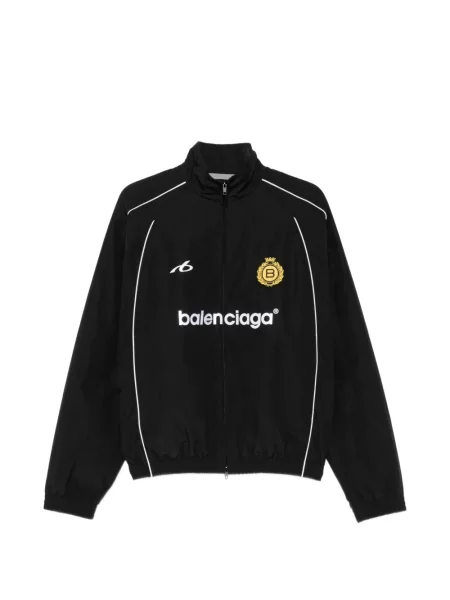 Fotbal geacă Balenciaga cu imagine negru