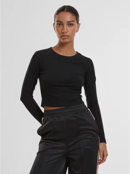 Bluzka z długim rękawem Urban Classics czarna