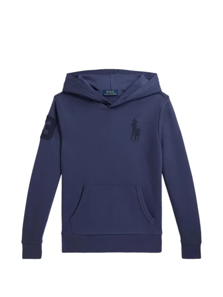 Bluza z kapturem dziecięca Polo Ralph Lauren niebieska