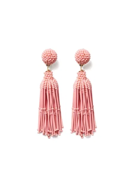 Cercei Carolina Herrera cu mărgele auriu