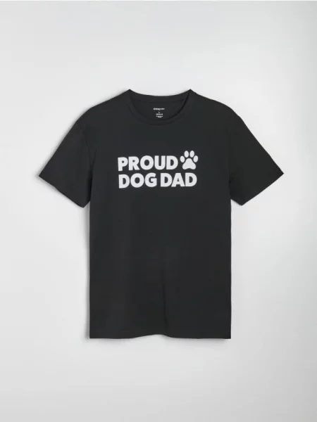 Sinsay tričko se psím motivem černá
