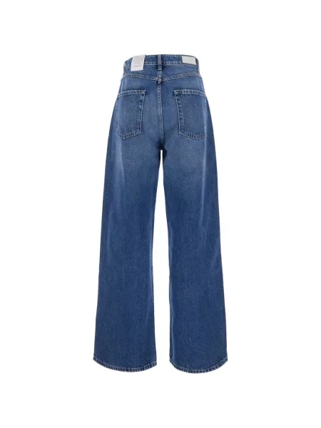 Blugi cu picior larg Icon Denim albastru