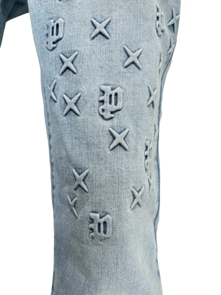 Blugi evazați Purple Brand albastru