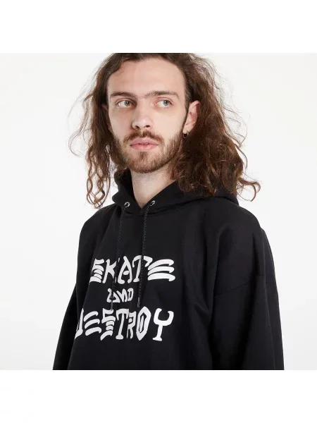Hanorac Thrasher Skate And Destroy Hood Black M negru