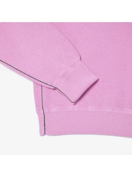 Свитер Lacoste с круглым вырезом белый
