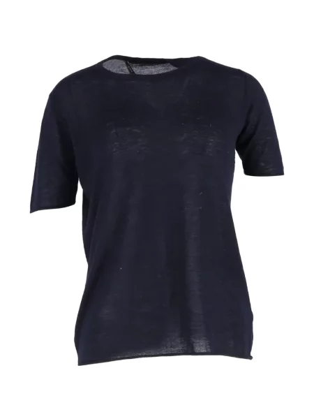 Koszulka Joseph z okrągłym dekoltem niebieska