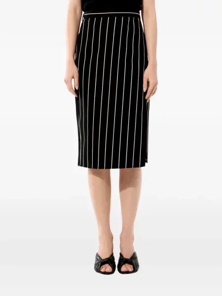 Fustă Balenciaga în linie A negru