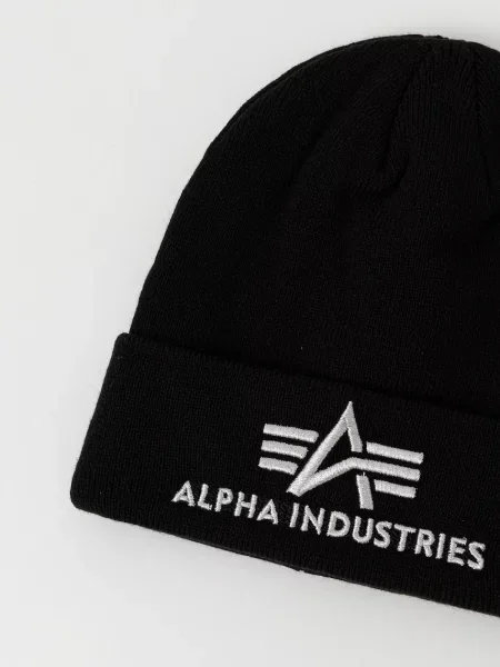 Alpha Industries căciulă negru alb