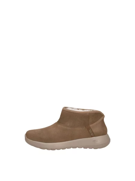 Botki Skechers zamszowe brązowe