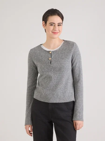 ABOUT YOU Tricou Indira metalic gri