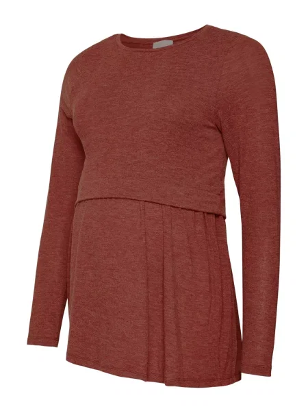 MAMALICIOUS Tricou MLANABELLA ruginiu maro