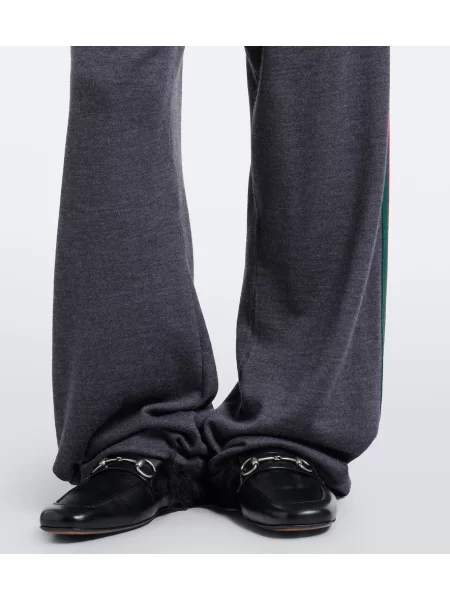 Pantaloni Gucci de lână gri