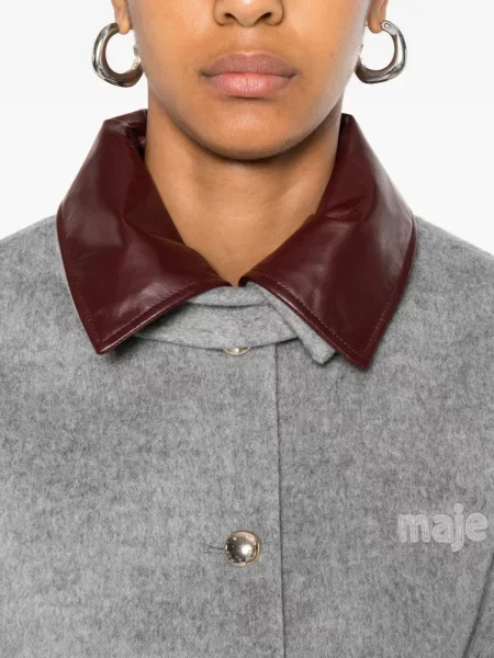 Palton Maje de lână gri