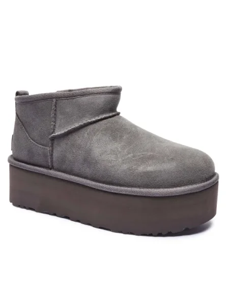 Pantofi Ugg de lână clasici gri