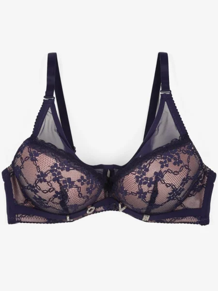 Sutien Revalora Bleumarin cu roz