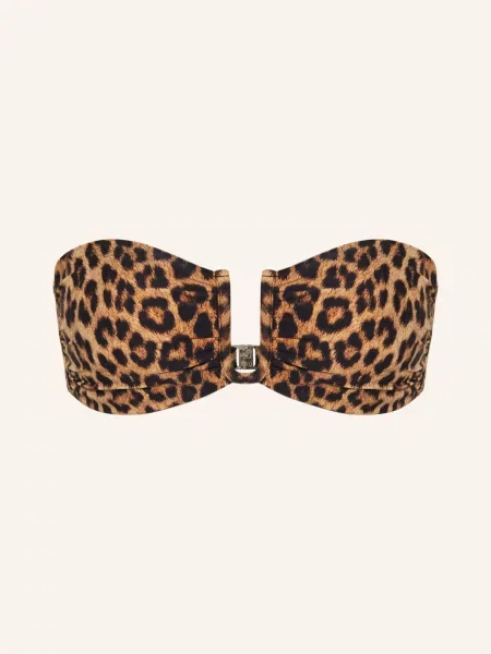 Melissa Odabash Góra Bikini Typu Bandeau Prague braun czarne