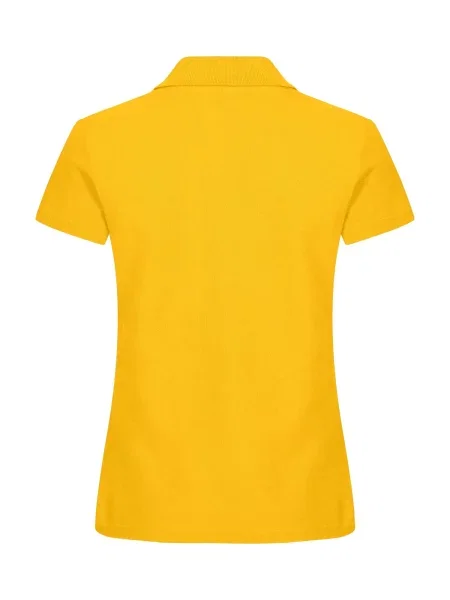 Clique Basic Polo z bawełny wygodne dopasowanie – Lemon żółta